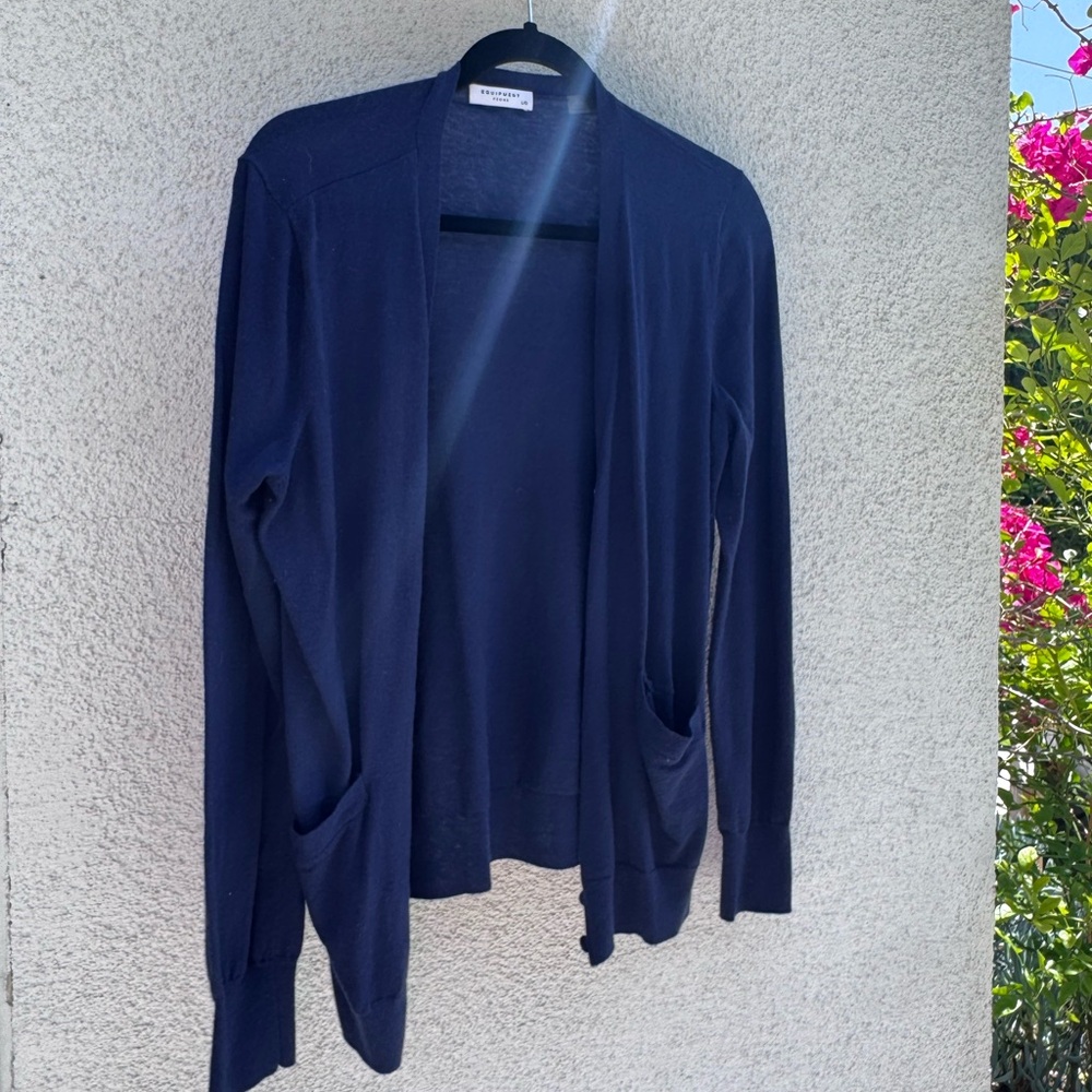 Equipment Deep Blue Cardigan